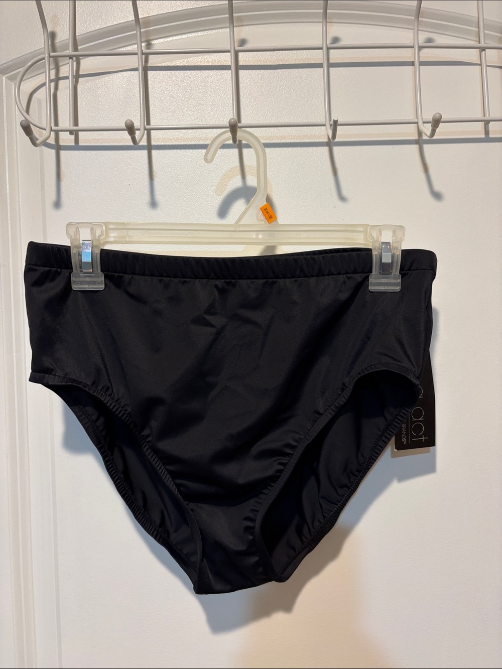 Classic Black High-Waist Bikini Bottoms - Unbranded